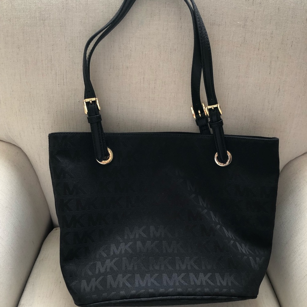 FLASH SALE Michael Kors Black Logo Medium Tote Bag